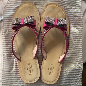 Kate Spade Glitter Sandals Size 10